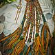 Фибула "Autumn". Украшения субкультур. Botanique Dreads and Wraps/Booka.Dreads. Ярмарка Мастеров.  Фото №4