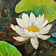 Painting water lilies in a summer pond painting water lilies green oil. Pictures. paintmart (oikos). My Livemaster. Фото №6