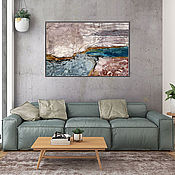 Картины и панно handmade. Livemaster - original item Oil painting in the interior Grey interior abstraction. Handmade.
