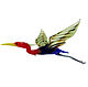 Interior hanging decoration stained glass bird Egret Sump, Pendants for pots, Moscow,  Фото №1