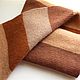 Шарф вязаный шерстяной unic "Нуга". Шарфы. Вязаный текстиль (knitted textiles). Ярмарка Мастеров.  Фото №5