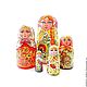 Neo Khokhloma traditional Russian style Nesting dolls Matryoshka. Dolls1. DonArtStudio. Online shopping on My Livemaster.  Фото №2