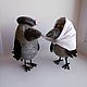 Order A couple of crows ' Here comes the summer!'. lilu. Livemaster. . Felted Toy Фото №3