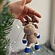 Deer is a New Year's toy. Little deer. A deer as a gift. 2024, Stuffed Toys, Tambov,  Фото №1