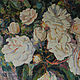 White roses. Oil on canvas. 40h50 cm. Pictures. The artworks of Aleksandr Pirogov. Online shopping on My Livemaster.  Фото №2