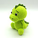 Knitted toy dinosaur, Stuffed Toys, Omsk,  Фото №1