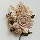 Brooch textile "Vanilla sky", Brooches, Moscow,  Фото №1