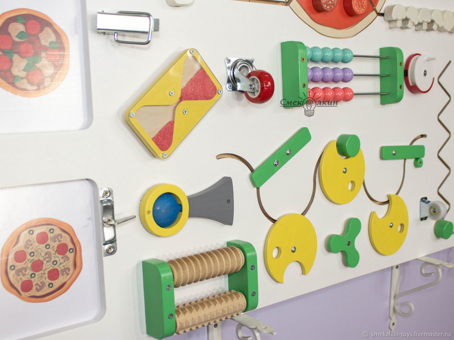 Бизиборд для игровой зоны с пиццей в интернет-магазине Ярмарка Мастеров ...