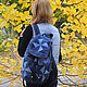 Backpack denim Triangle II. Backpacks. bRucksack. Online shopping on My Livemaster.  Фото №2