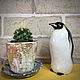 The Emperor Penguin: the author's statuette. Figurines. Creative workshop Cheerful porcelain. My Livemaster. Фото №5