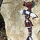 Магнит: Дракон коричневый с пирсингом из полимерной глины. Магниты. Драконий Мастер. Интернет-магазин Ярмарка Мастеров.  Фото №2