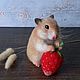 Джунгарик с клубникой, Войлочная игрушка, Москва,  Фото №1