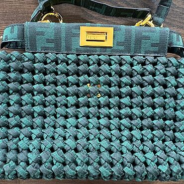 Винтаж ручной работы. Ярмарка Мастеров - ручная работа Винтаж: Сумка Fendi baguette плетеная. Handmade.