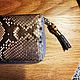 Винтаж: Кошелек Gucci Python Bamboo Zip Around. Сделано в Италии. Сумки винтажные. Chic bags. Интернет-магазин Ярмарка Мастеров.  Фото №2