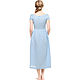 Pale blue boho dress made of 100% linen. Dresses. etnoart. My Livemaster. Фото №6