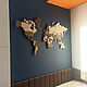Карта мира. Карты мира. Wooden3Dmap. Интернет-магазин Ярмарка Мастеров.  Фото №2
