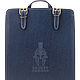 Leather backpack 'Cohort' (blue). Backpacks. Russian leather Guild. Online shopping on My Livemaster.  Фото №2