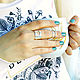 Wide open heart ring, 925 silver (K12). Rings. anna-epifanova. My Livemaster. Фото №5
