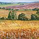 Oil painting 'Evening the field'. Pictures. Fine Art for Joy. My Livemaster. Фото №4