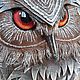 Панно интерьерная текстильная декоративная картина Филин. Элементы интерьера. Сушкова Лада Интерьерные куклы Декор. Интернет-магазин Ярмарка Мастеров.  Фото №2