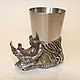Glass - Changeling ' a Dog with a woodcock'. Shot Glasses. Ural suvenir. My Livemaster. Фото №4
