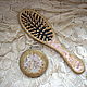 The mirror and comb 'Antiques'. Combs2. Malenkie radosti (bronven). Ярмарка Мастеров.  Фото №5