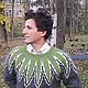 Свитер "Алое вера" в стиле Lopapeysa. Свитеры. Violas Design. Ярмарка Мастеров.  Фото №4