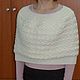 Knitting poncho pelerine. Ponchos. knittedcomfort-1. Online shopping on My Livemaster.  Фото №2