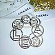 Винтаж: Брошь Chanel Кольца логотип. Брошь Шанель. Броши винтажные. BIJOUX Модные украшения. Интернет-магазин Ярмарка Мастеров.  Фото №2