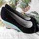 Винтаж: Туфли женские "Marco" Elegant shoes (натуральная замша). Обувь винтажная. Мода с секретом (moda-s-sekretom). Интернет-магазин Ярмарка Мастеров.  Фото №2