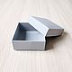 7x7x3 см, коробка "крышка-дно", серый дизайн.картон. Коробки. Master-Pack. Ярмарка Мастеров.  Фото №5