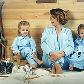Одежда handmade. Livemaster - original item Pajama party for the whole family 