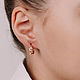 Серьги гимнастка "Антурнан с мячом". Серьги классические. Sabira Jewelry. Ярмарка Мастеров.  Фото №9