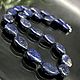 Blue beads for women made of natural lapis lazuli stones, Beads2, Moscow,  Фото №1