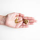 Gold-plated heart pendant, heart pendant, medallion opening. Pendant. Irina Moro. My Livemaster. Фото №4