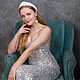 Кокошник с жемчужинами в русском стиле ЛЁН. Короны. ПЕТЕРБУРГСКАЯ КОРОНА (sestrylariny). Ярмарка Мастеров.  Фото №5