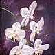 Картина маслом на холсте Орхидеи, картина с цветами, Картины, Находка,  Фото №1