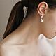 Bridal earrings with pearls, Earrings, St. Petersburg,  Фото №1