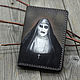 Обложка на паспорт кожаная с рисунком "Монахиня", Обложка на паспорт, Мурманск,  Фото №1