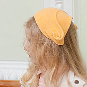 Шляпа из велюра детская Меланжевая