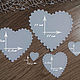 !Cutting for scrapbooking SET of the HEART with perforation of, Scrapbooking cuttings, Mytishchi,  Фото №1