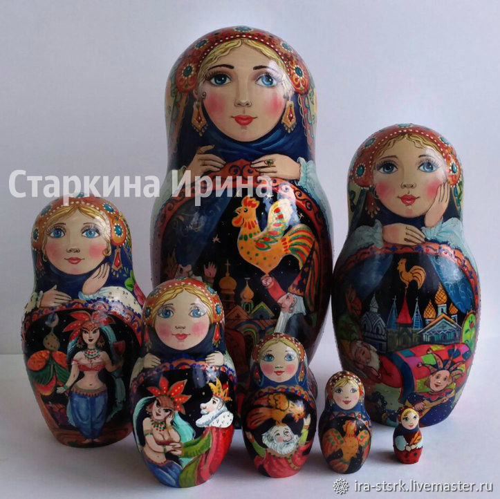 Матрешка"Золотой петушок", Dolls1, Vitebsk,  Фото №1