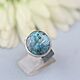Ring with blue opal. Silver. Rings. Author Jewelry from natural stones. Online shopping on My Livemaster.  Фото №2