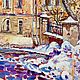 Order  Interior painting ' Khitrovsky Lane in winter'. Fine Art for Joy. Livemaster. . Pictures Фото №3
