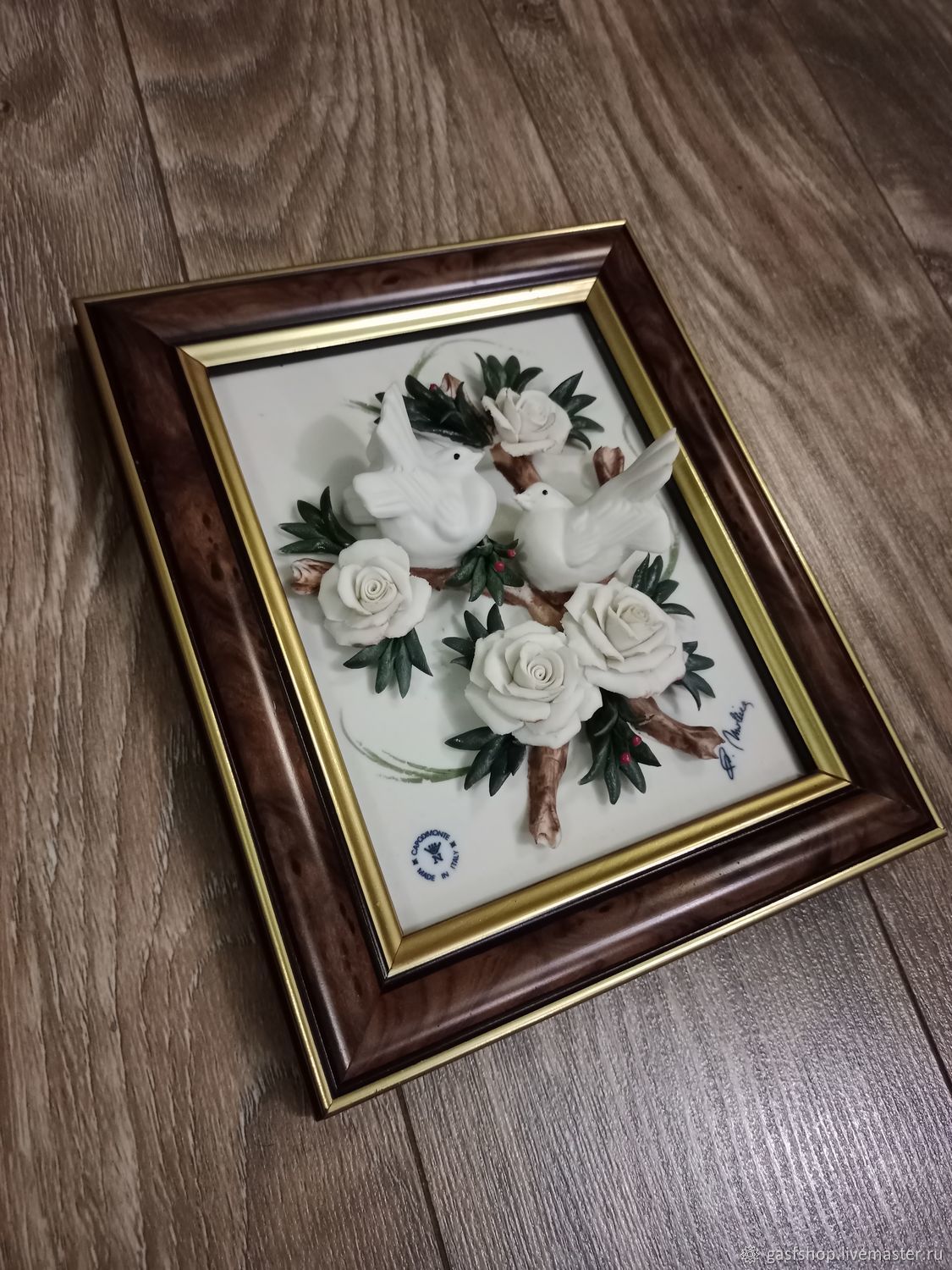 Винтаж: Картина бисквитный фарфор Capodimonte Италия купить в интернет ...