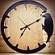 Часы настенные из дерева «Дятел», d 45 см, Часы классические, Тюмень,  Фото №1