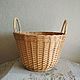 Laundry basket, wicker round with handles, Basket, Kirovo-Chepetsk,  Фото №1