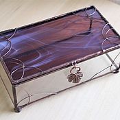 Для дома и интерьера handmade. Livemaster - original item stained glass jewelry box. Handmade.
