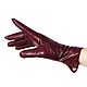 Size 7.5. Winter gloves made of genuine burgundy leather. Vintage gloves. Butichok from N.. Online shopping on My Livemaster.  Фото №2