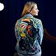 Denim jacket with hand-painted and embroidered Toucans birds flowers. Outerwear Jackets. Karina-bro. Online shopping on My Livemaster.  Фото №2